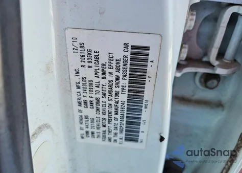 2011 Honda Accord Exl z USA, uszkodzony, nr VIN 1HGCP2F86BA068240